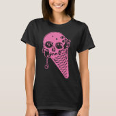 T-shirt à la crème glacée rose (Devant)