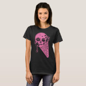 T-shirt à la crème glacée rose (Devant entier)