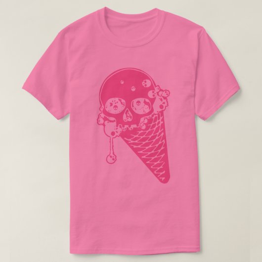 T-shirt à la crème glacée rose (Design devant)