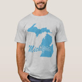T-shirt à la forme de l'État du Michigan (Devant)