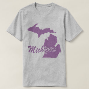 T-shirt à la forme de l'État du Michigan