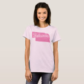 T-shirt à la forme de l'État du Nebraska (Devant entier)