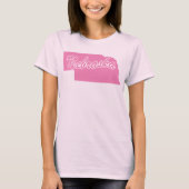 T-shirt à la forme de l'État du Nebraska (Devant)