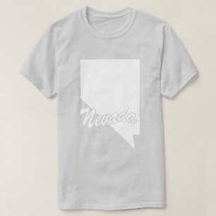 T-shirt à la forme de l'État du Nevada