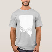 T-shirt à la forme de l'État du Nevada (Devant)