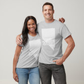 T-shirt à la forme de l'État du Nevada (Unisexe)