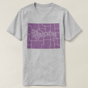 T-shirt à la forme du Wyoming