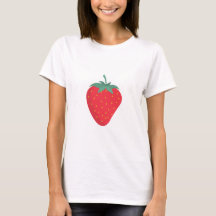 T-shirt à la fraise fine