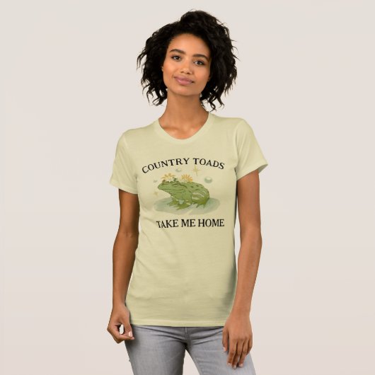 T-Shirt À La Maison Avec Les Toads De Pays (Devant entier)