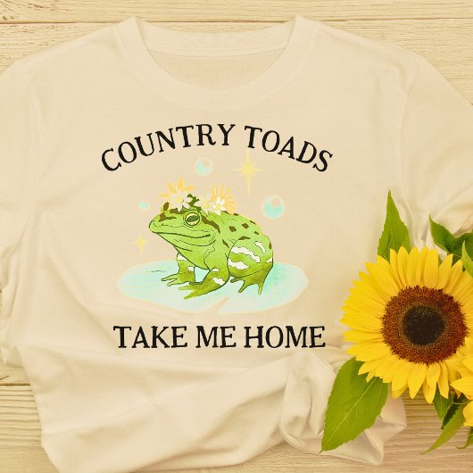 T-Shirt À La Maison Avec Les Toads De Pays