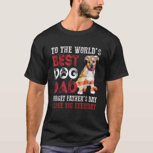 T-shirt À la meilleure Fête des pères de chien du monde pa (Devant)