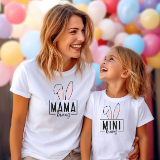 T-shirt à la mode pour la famille de Pâques