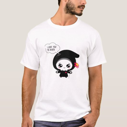T-shirt À la mort - Funny Valentines Jour Classique (Devant)