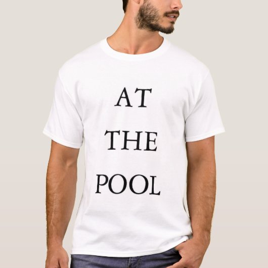 T-shirt À la piscine par Katvision (Devant)