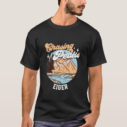 T-shirt À la poursuite des sommets - Eiger (Devant)