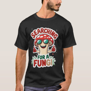 T-shirt À la recherche d'un champignon drôle de chasseur d