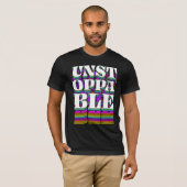 T-Shirt à la typographie rétro implacable – Motiva (Devant entier)
