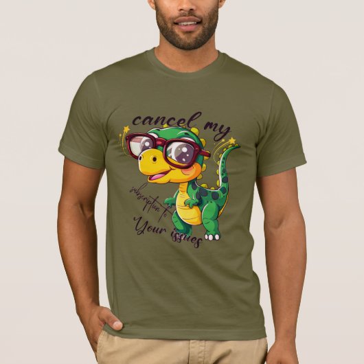 T-Shirt à l'Attitude de Dino Cool (Devant)