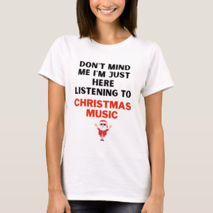 T-shirt à l'écoute de la musique de Noël