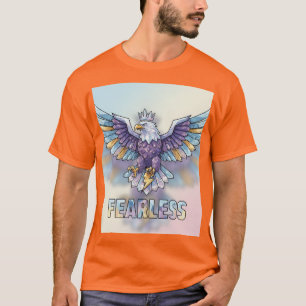 T-shirt à l'emblème de l'aigle de cristal sans peu
