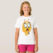 T-Shirt à l'émoji stressé (Devant entier)