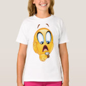 T-Shirt à l'émoji stressé (Devant)