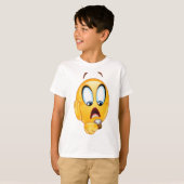 T-Shirt à l'émoji stressé (Devant entier)