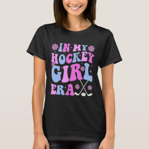 T-shirt À l'ère de ma fille de hockey Groovy Jour de match