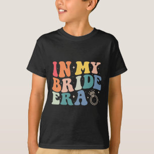 T-shirt À l'ère de ma mariée, soirée de mariage Groovy Bac