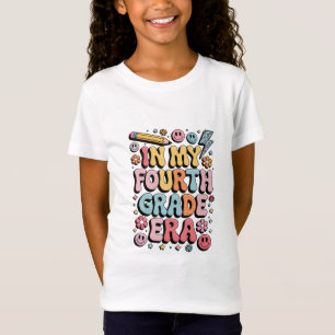 T-Shirt À l'ère de ma quatrième année 4e rentrée scolaire