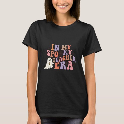 T-shirt À l'ère de mon enseignant Éffrayant - Enseignant H (Devant)