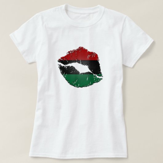 T-shirt à lèvres afrocentrique (Design devant)