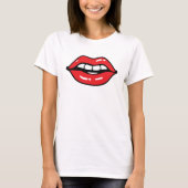 T-shirt à lèvres rouges (Devant)