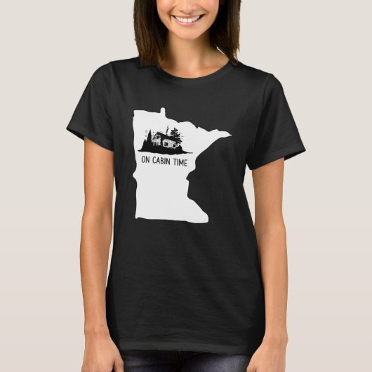 T-shirt À l'heure Cabine Minnesota (Devant)