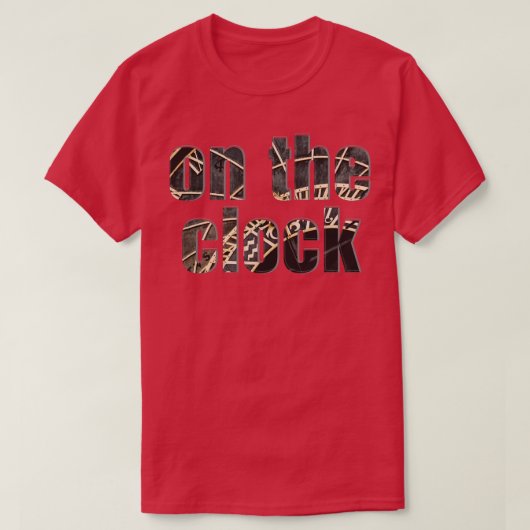T-shirt à l'horloge (Design devant)