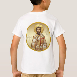 T-Shirt à l'icône orthodoxe de Saint Sava