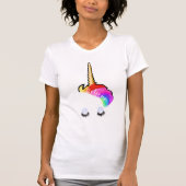 T-Shirt à licorne arc-en-ciel (Devant)