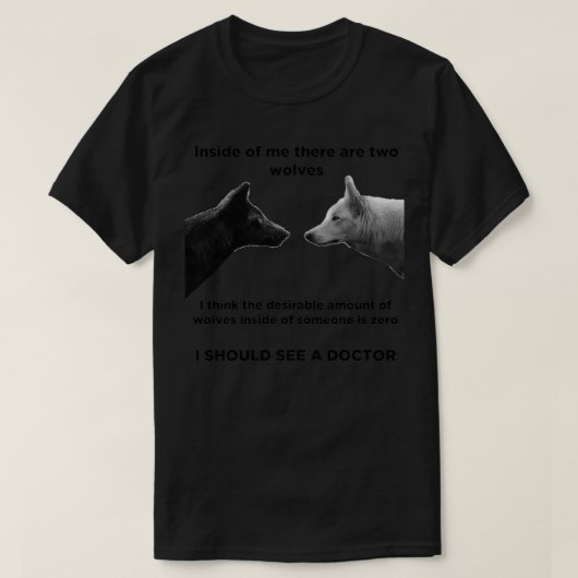 T-shirt A l'intérieur de vous il y a deux loups (Design devant)