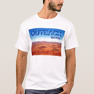 T-SHIRT À L'INTÉRIEUR SURVIVANT, ULURU AUSTRALIE