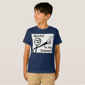 T-shirt À l'Internet (Devant entier)
