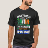 T-shirt A Little Bit Irish Were Still Jewish Irish Shamroc (Devant)