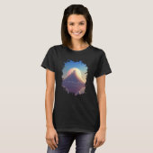 T-shirt A lonely mountain of candy cotton with clouds (Devant entier)