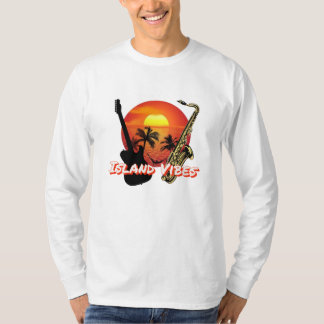 T-shirt à long feutre à base de vibes de l'île