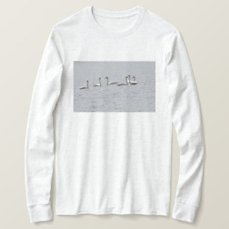 T-shirt à long feutre pour cygne femme