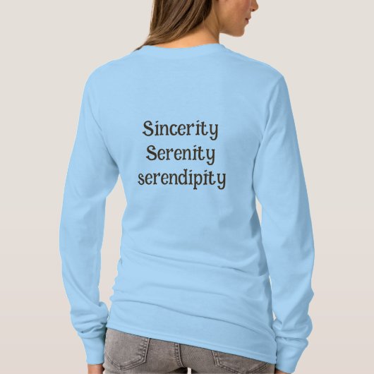 T-shirt à long feutre pour femmes (Dos)