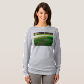 T-shirt à long feutre Renard Rouge (Devant entier)