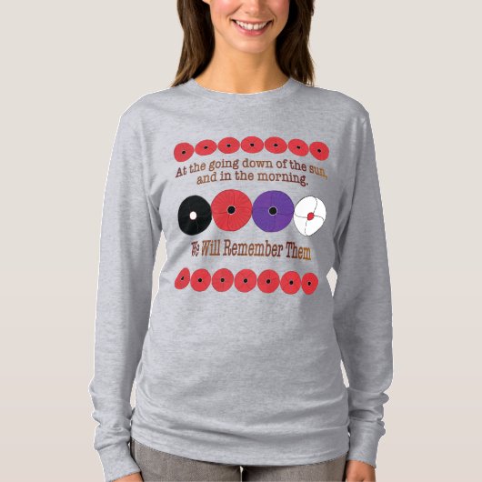 T-shirt à longue feuille de coquelet (Devant)