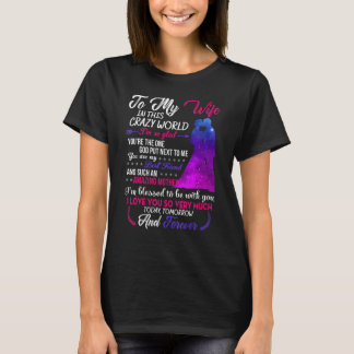 T-shirt À ma femme, je t'aime tellement, du mari à