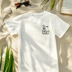 T-shirt À Ma Tequila, Minimaliste, Couple Amusant Correspo