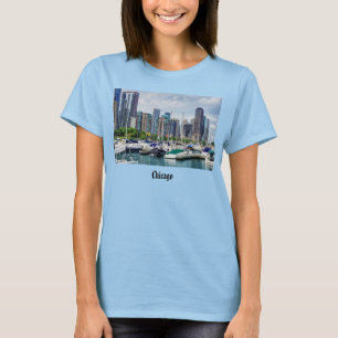 T-shirt à manches 3/4 du port de Chicago
